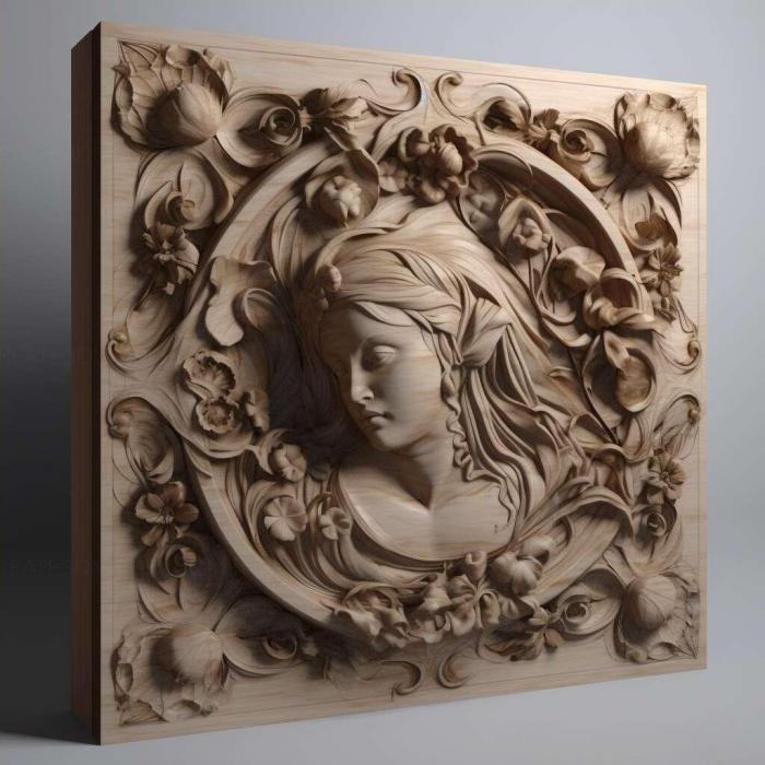 نموذج ثلاثي الأبعاد لآلة CNC 3D Art 